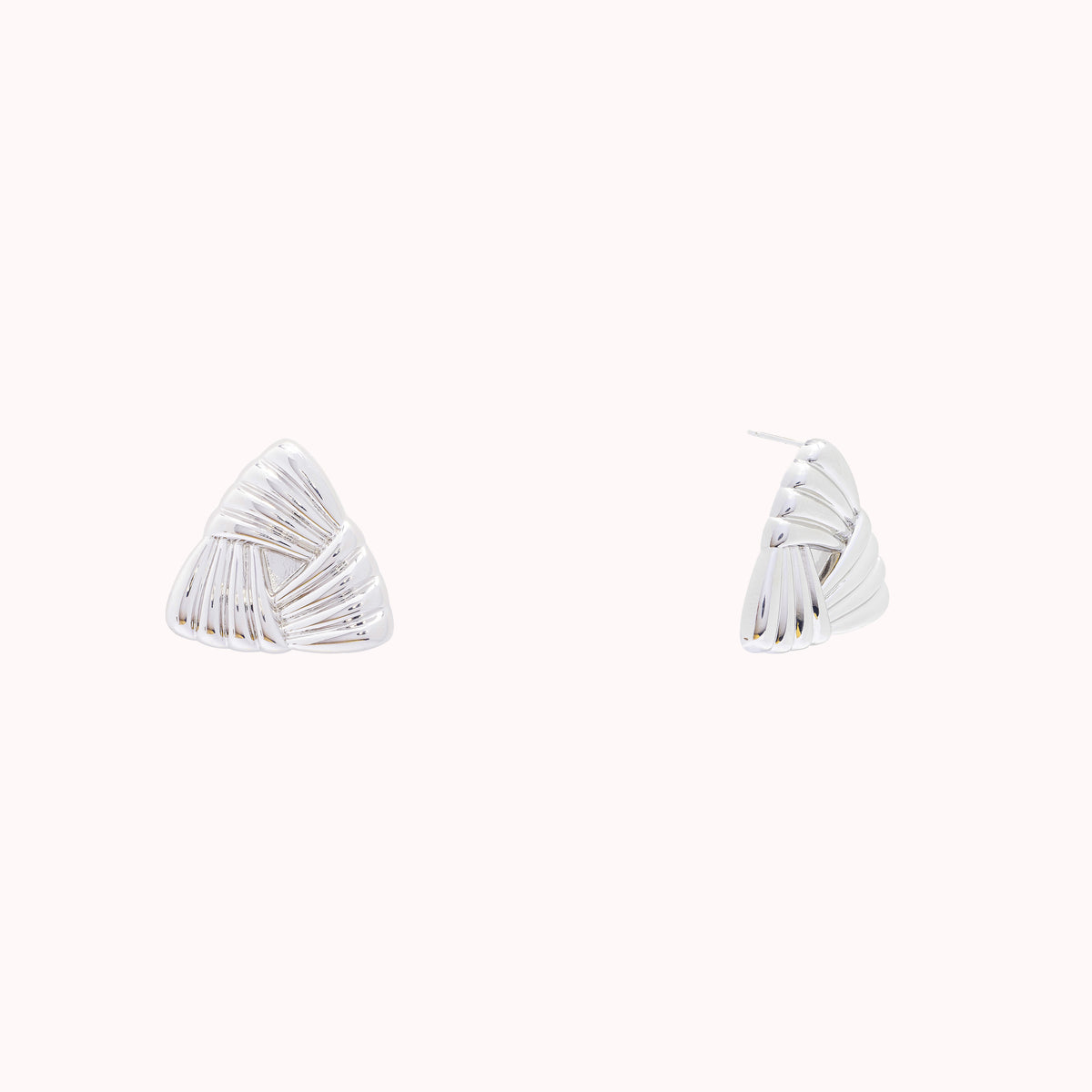 Aretes Big Silver Triangle – MAXIS